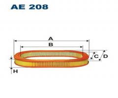 Filtron ae208 filtr powietrza ford sierra 2.3d,scorpio 2.5d, ford sierra (gbg, gb4)