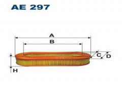 Filtron ae297 filtr powietrza mercedes w123 2.0, mercedes-benz sedan (w123)