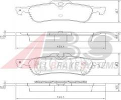 A.b.s. 37305 klocki hamulcowe mini cooper, one 01-03 tył, mini mini (r50, r53)