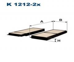 Filtron k1212-2x filtr kabinowy mazda 5, mazda 5 (cw)