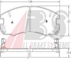 A.b.s. 36767 klocki hamulcowe toyota celica 2,0 89-94, toyota celica coupe (st16_, at16_)