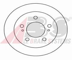 A.b.s. 16601 tarcza hamulcowa nissan 200sx 94-00 tył, nissan 200 sx (s14)