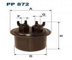 Filtron pp872 filtr paliwa honda civic 1.5 -91, honda civic iv sedan (ed)