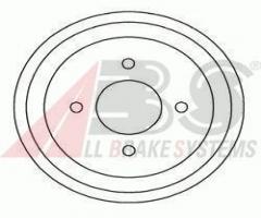 A.b.s. 3330-s bęben hamulcowy ford sierra 82-93, ford taunus `80 (gbs, gbns)
