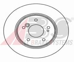 A.b.s. 15815 tarcza hamulcowa mercedes, w202,w210 tył, chrysler crossfire