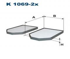 Filtron k1069-2x filtr kabinowy audi a8 94-, audi a8 (4d2, 4d8)