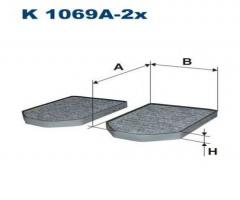 Filtron k1069a-2x filtr kabinowy audi a8 94-, audi a8 (4d2, 4d8)