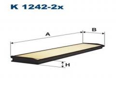 Filtron k1242-2x filtr kabinowy, mercedes-benz klasa e (w124)