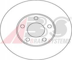 A.b.s. 16878 tarcza hamulcowa vw passat 96-98, vw passat (3b2)