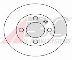 A.b.s. 16884 tarcza hamulcowa skoda favorit 93-94, skoda favorit (781)