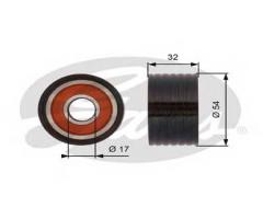 Gates t42166 rolka napinacza, opel vivaro combi (j7), renault megane cc (ez0/1_)