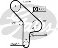 Gates 5078 pasek rozrządu bmw 2.4td (138), bmw 3 (e30)