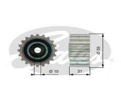 Gates t41236 rolka napinacza, mitsubishi carisma (da_), opel arena combi (thb)