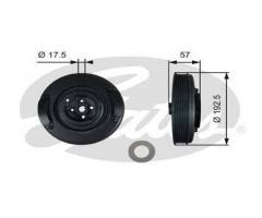 Gates tvd1033 koło pasowe vw/volvo, audi a6 (4a, c4), volvo 850 (ls)