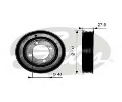 Gates tvd1036 koło pasowe opel, opel astra g hatchback (f48_, f08_)