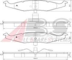 A.b.s. 38633 klocki hamulcowe chrysler neon 94-99, chrysler neon (pl)