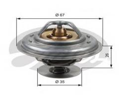 Gates th13287g1 termostat audi vw, audi 100 (43, c2), bentley mulsanne, vw passat (32b)