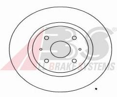 A.b.s. 16906 tarcza hamulcowa fiat coupe 96-00 2,0 20v turbo, fiat coupe (fa/175)