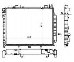 Nrf 58350 patrz 5pk810, mercedes-benz klasa c (w202)