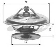 Gates th11680g1 termostat audi ford vw, audi 100 (43, c2), bmw 3 (e30), jeep cherokee (xj)