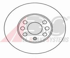 A.b.s. 16951 tarcza hamulcowa opel astra g 98-04, opel astra g hatchback (f48_, f08_)