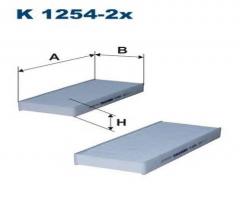 Filtron k1254-2x filtr kabinowy, nissan navara (d40)