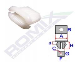 Romix company 15052 spinka tapic.obić wewn. fiat tipo,punto,bravo-a, citroËn jumpy, peugeot 406 (8b)