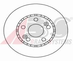 A.b.s. 15113 tarcza hamulcowa renault 25 84-92 2,7-2,8 v6, renault 25 (b29_)