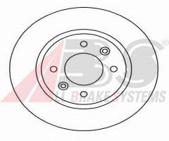 A.b.s. 15114 tarcza hamulcowa renault 25 84-92, alpine v6, renault 18 (134_)