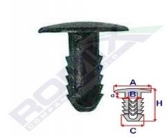 Romix company 10450 spinka tapicerki czarna ford escort, vw golf ii (19e, 1g1)