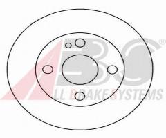 A.b.s. 15946 tarcza hamulcowa mazda 323 89-96, mazda 323 s iv (bg)