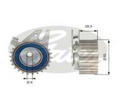 Gates t43033 rolka napinacza fiat, alfa romeo 155 (167), fiat barchetta (183), lancia delta ii (836)