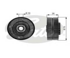 Gates t36044 rolka napinacza renault, renault clio i (b/c57_, 5/357_)