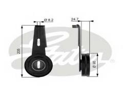 Gates t36061 rolka napinacza, citroËn zx (n2), fiat ducato autobus (230), lancia zeta (220)