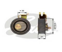 Gates t43016 rolka napinacza vw audi, audi a4 (8d2, b5), seat alhambra (7v8, 7v9)