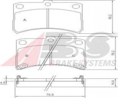 A.b.s. 37168 klocki hamulcowe daihatsu cuore 98-03, daihatsu cuore vi (l7_)