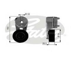 Gates t38163 rolka napinacza, pasek klinowy wielorowkowy, jeep wrangler ii (tj)