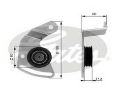 Gates t36018 rolka napinacza, aro spartana, renault twingo i (c06_)