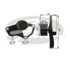 Gates t36021 rolka prowadząca citroen, peugeot, citroËn zx (n2), peugeot 405 ii (4b)