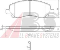 A.b.s. 37202 klocki hamulcowe mitsubishi lancer 03 -, chrysler sebring (js), citroËn c4 aircross