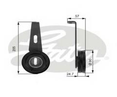 Gates t36028 rolka napinacza citroen, peugeot, citroËn evasion (22, u6), fiat ulysse (220)