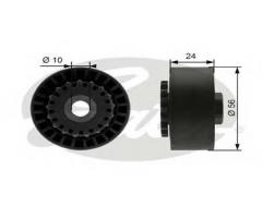 Gates t39056 rolka napinacza nissan renault, dacia logan (ls_), nissan kubistar (x76)