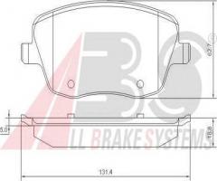 A.b.s. 37241 klocki hamulcowe skoda fabia 99 -, seat ibiza iv (6l1), skoda roomster (5j)