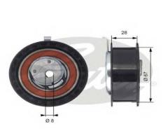 Gates t43052 rolka napinacza vw audi, seat arosa (6h), skoda felicia i (6u1), vw polo (6n1)