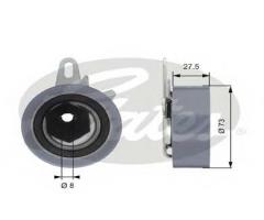 Gates t43054 rolka napinacza vw, vw transporter iv autobus (70xb, 70xc, 7db, 7dw)