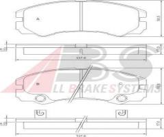 A.b.s. 37257 klocki hamulcowe opel frontera b 98 -, opel frontera b (6b_)