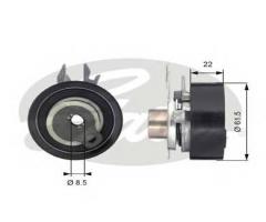 Gates t43061 rolka napinacza vw audi, seat cordoba (6k1, 6k2), vw polo (6n1)