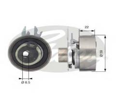 Gates t43070 rolka napinacza vw, vw polo (6n1)