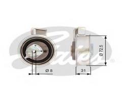 Gates t43072 rolka napinacza vw seat, seat ibiza iv (6l1), vw polo (9n_)