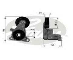 Gates t38437 napinacz paska volvo, volvo 850 (ls)